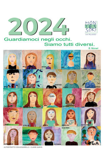 Copertina Calendario 2024 Scuola Montessori Milano